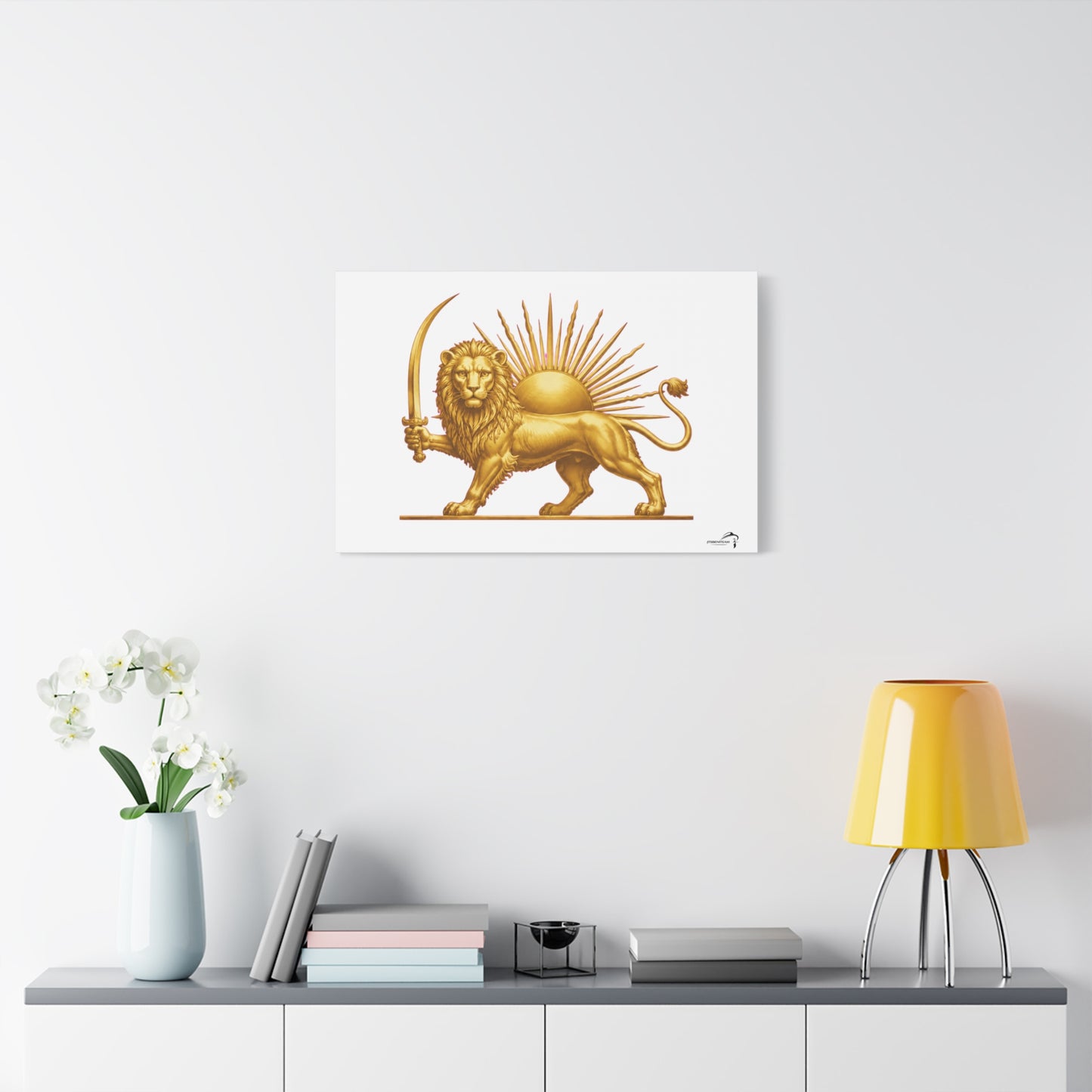 ItsBeniTeam™ Shir o Khorshid Heritage Canvas Wall Art | Premium Matte Stretched Canvas