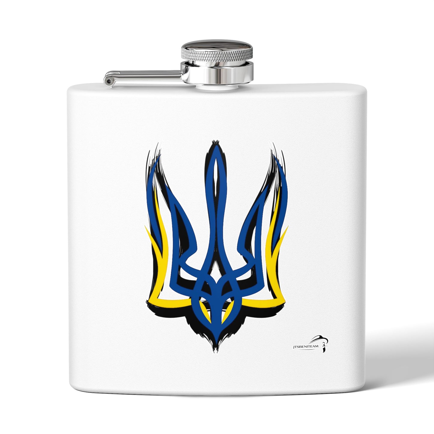 ItsBeniTeam™ | UKR Collection | Ukrainian Tryzub Stainless Steel Flask