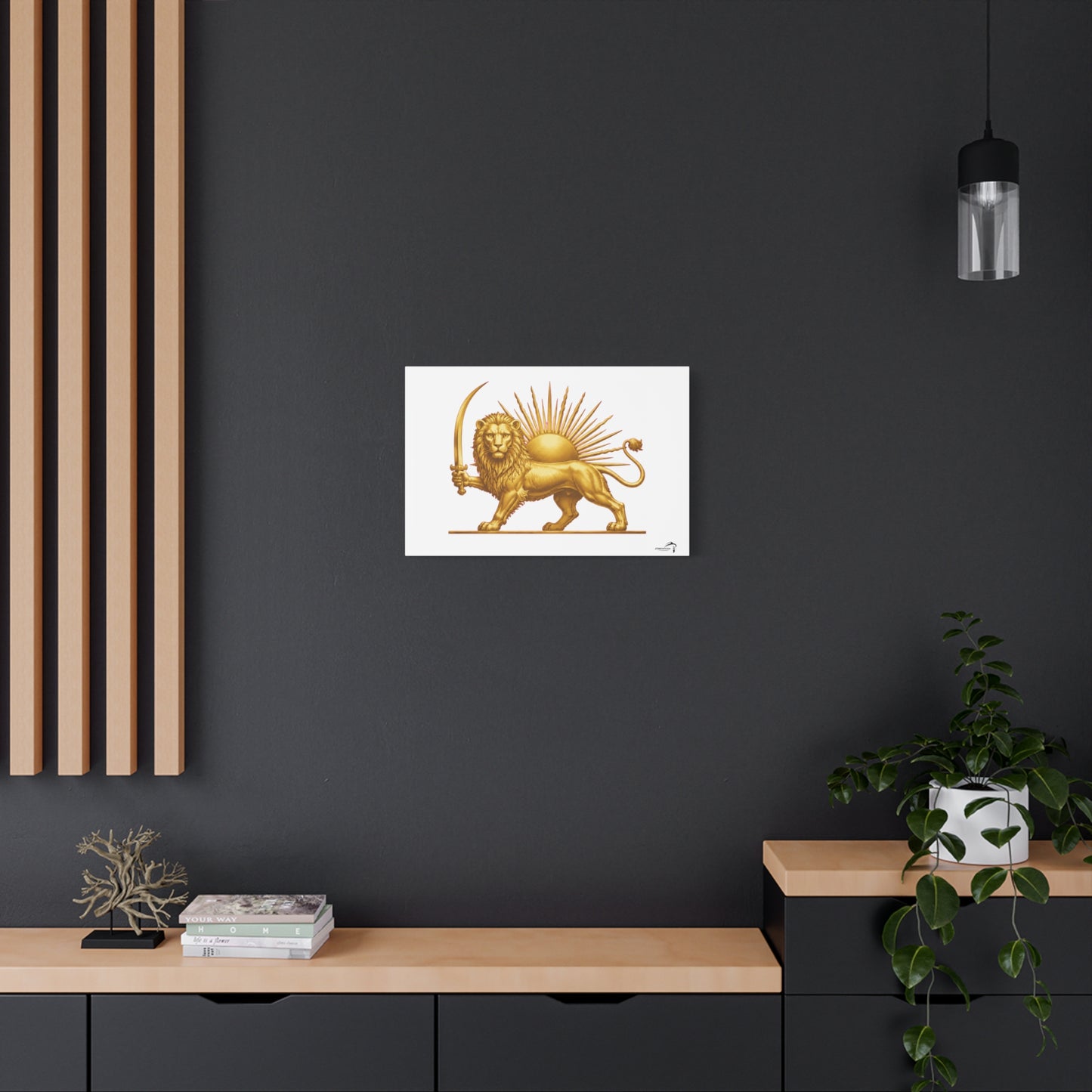 ItsBeniTeam™ Shir o Khorshid Heritage Canvas Wall Art | Premium Matte Stretched Canvas