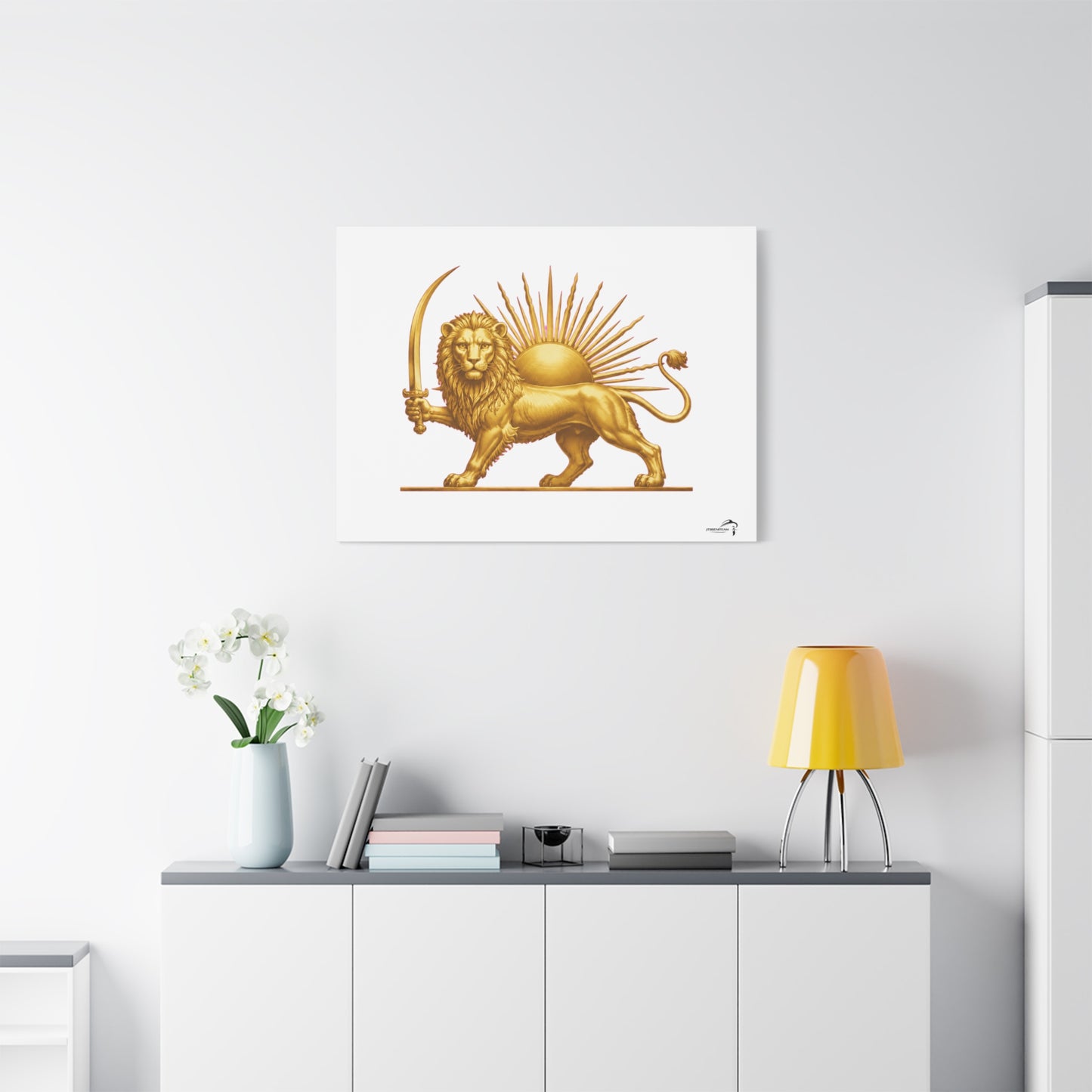 ItsBeniTeam™ Shir o Khorshid Heritage Canvas Wall Art | Premium Matte Stretched Canvas