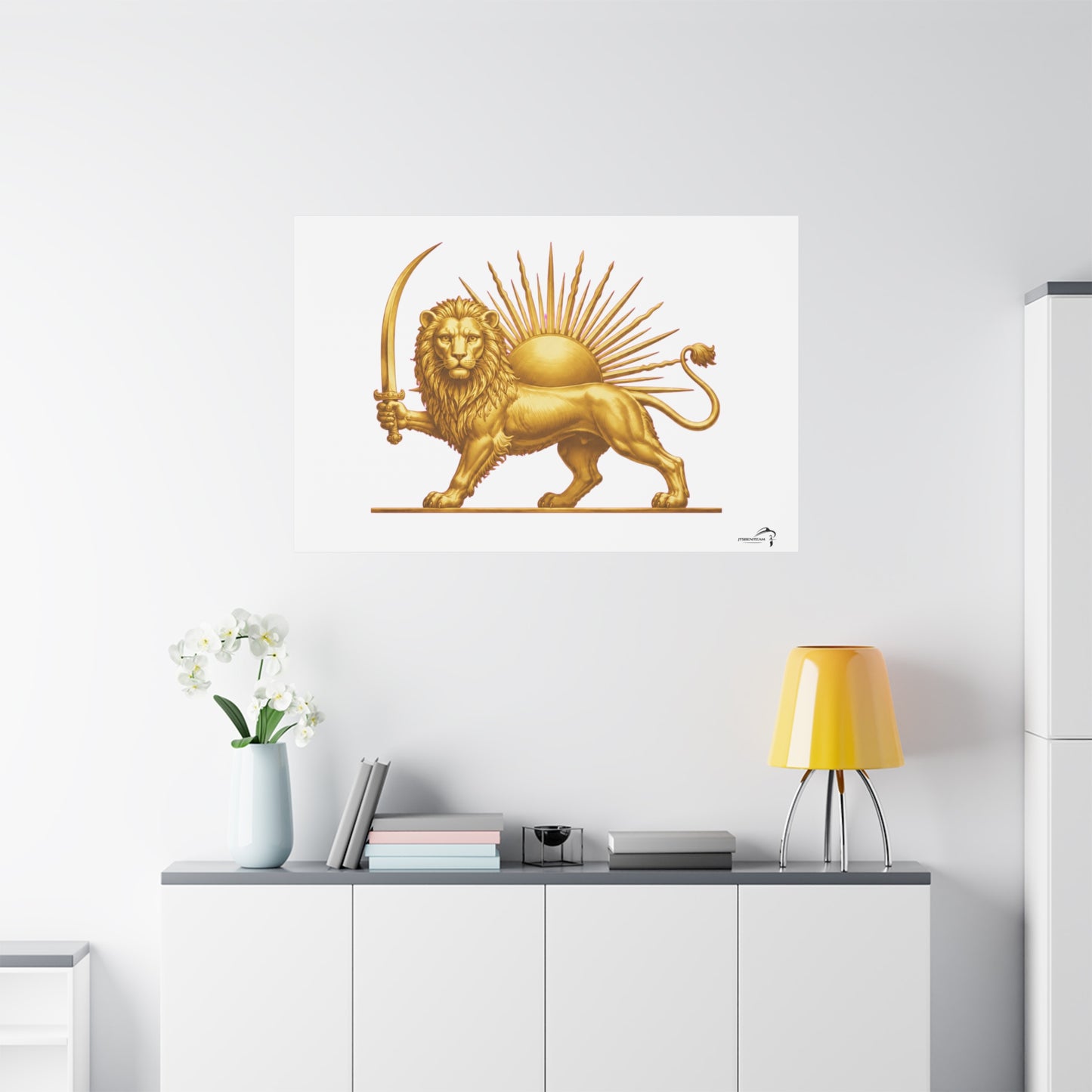 ItsBeniTeam™ Shir o Khorshid Heritage Canvas Wall Art | Premium Matte Stretched Canvas