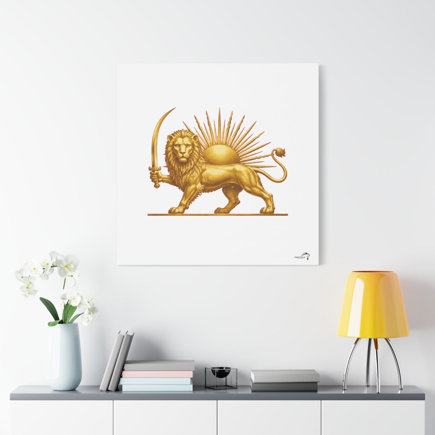ItsBeniTeam™ Shir o Khorshid Heritage Canvas Wall Art | Premium Matte Stretched Canvas