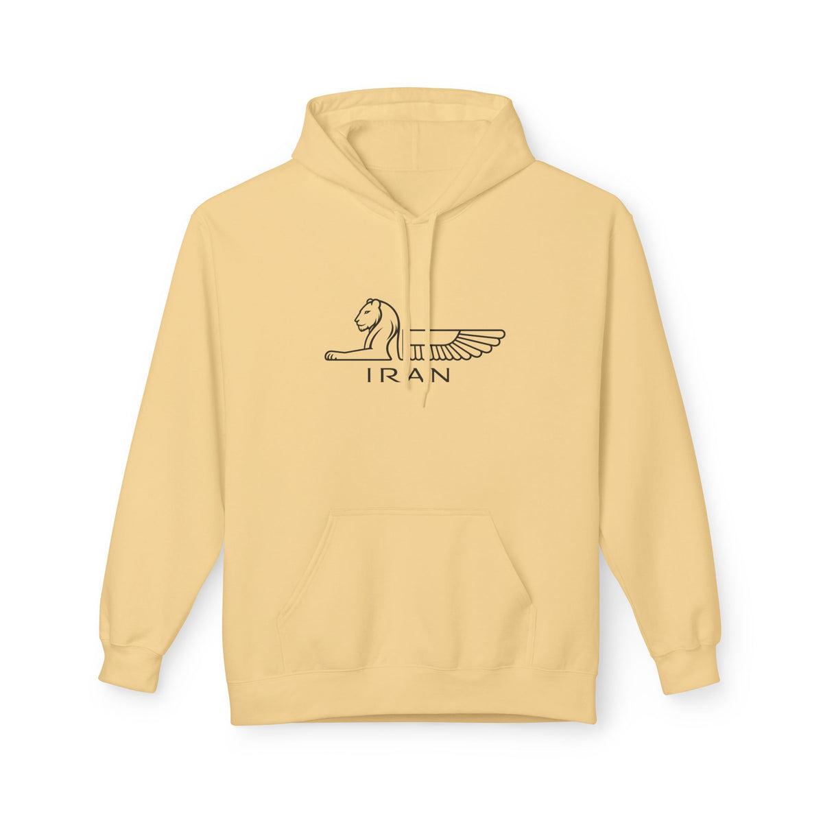 ItsBeniTeam™ | Lion of IRAN Hoodie – Minimal Persian Heritage Sweatshirt
