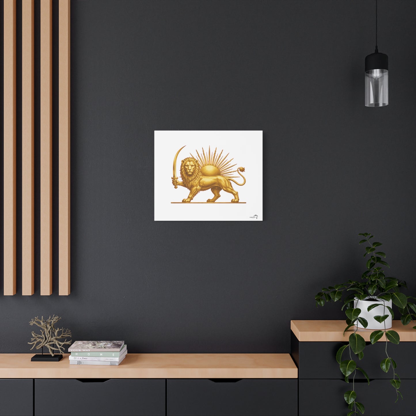 ItsBeniTeam™ Shir o Khorshid Heritage Canvas Wall Art | Premium Matte Stretched Canvas