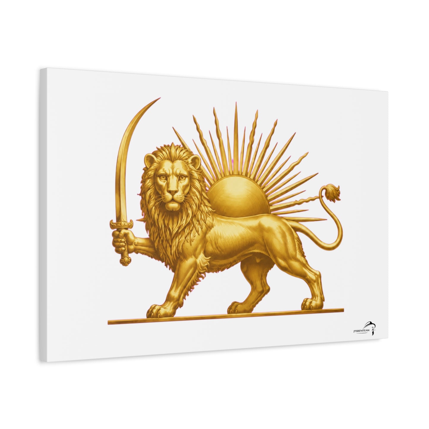 ItsBeniTeam™ Shir o Khorshid Heritage Canvas Wall Art | Premium Matte Stretched Canvas