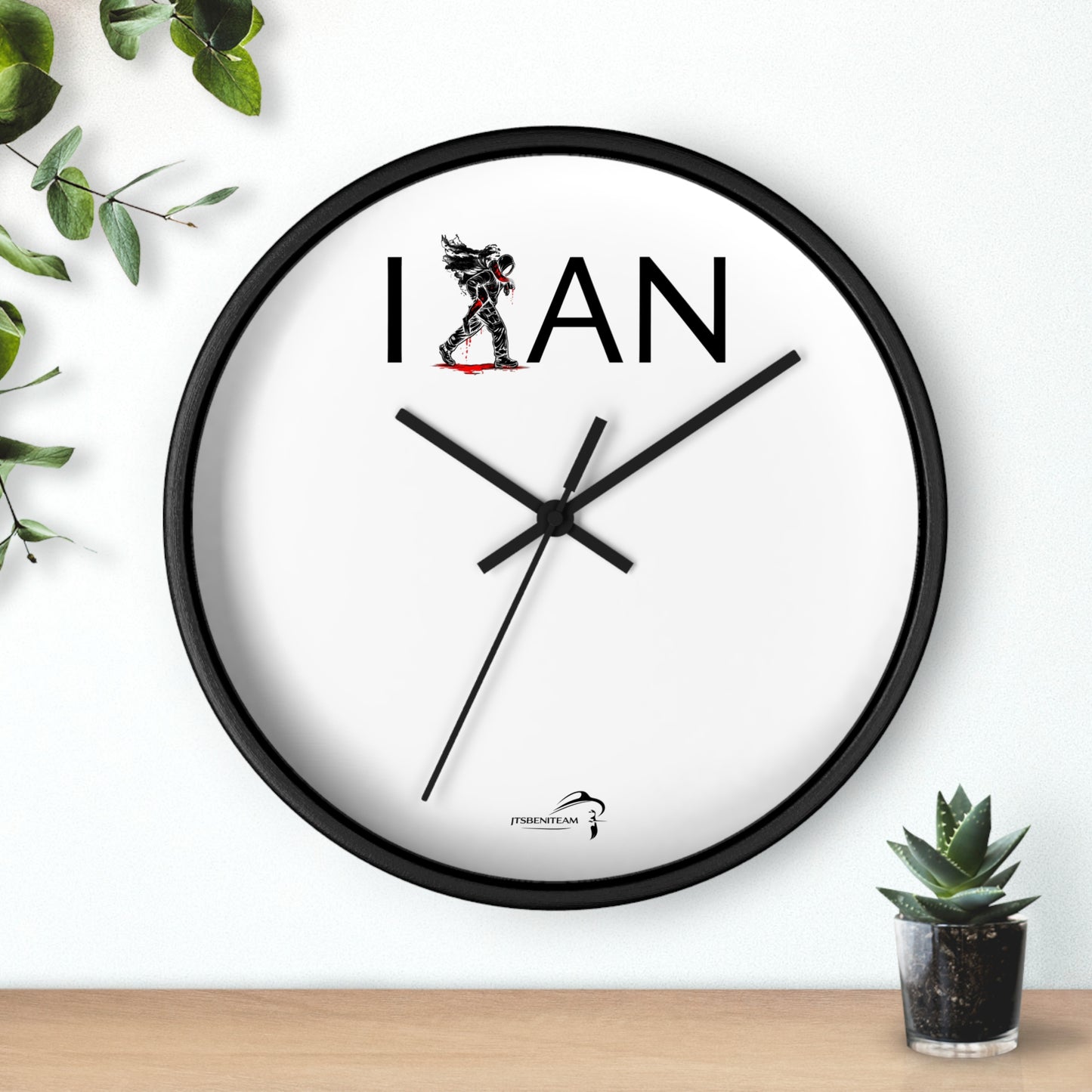 ItsBeniTeam™ | IAN – Time Carries Us Premium Wall Clock