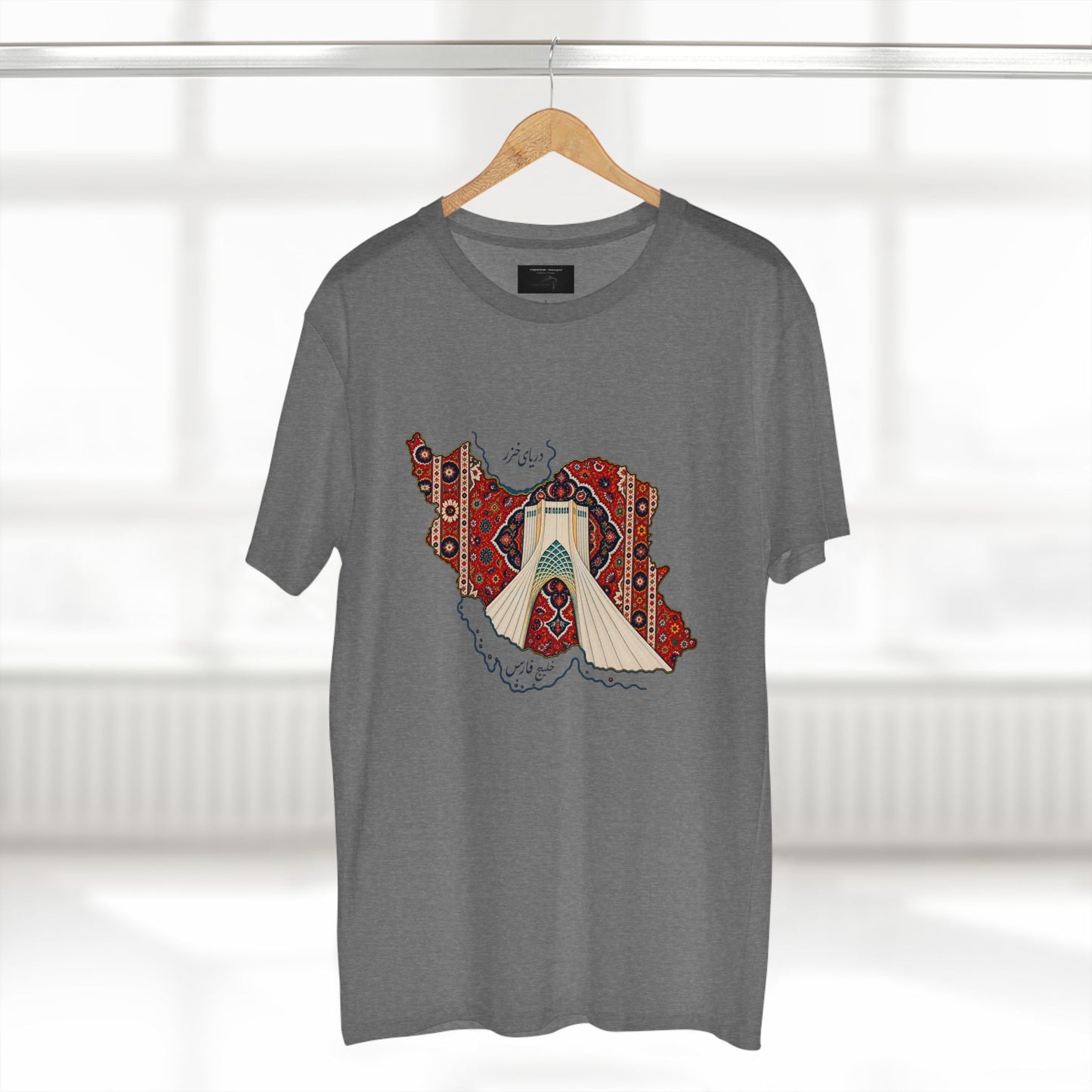 ItsBeniTeam™ | IRAN MAP | Persian Carpet & Azadi Tower | Premium Heritage T-Shirt