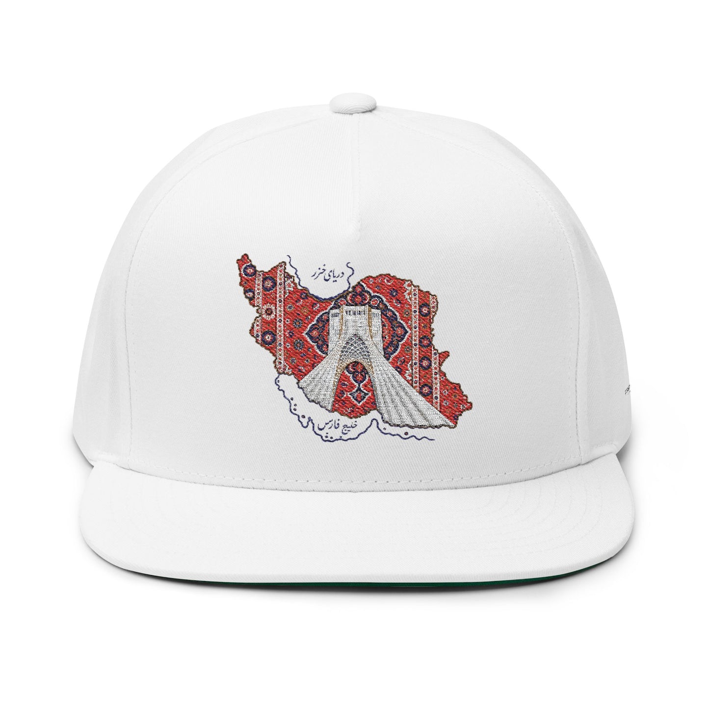 ItsBeniTeam™ | IRAN MAP | Persian Carpet & Azadi Tower | Premium Heritage Flat Bill Cap