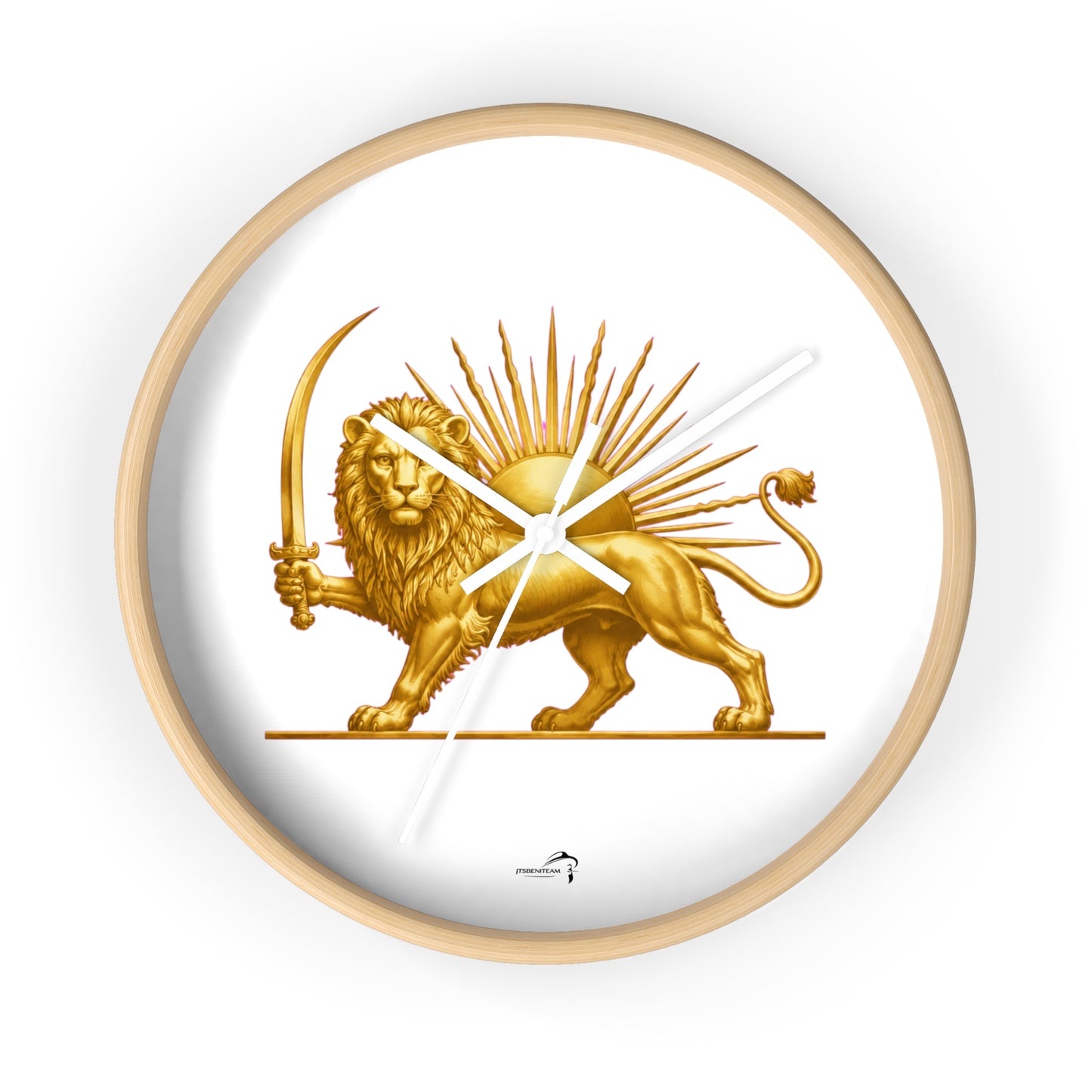 ItsBeniTeam™ | Lion & Sun – Legacy of Persia Wall Clock