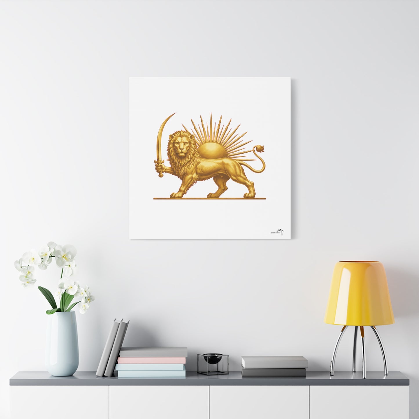 ItsBeniTeam™ Shir o Khorshid Heritage Canvas Wall Art | Premium Matte Stretched Canvas