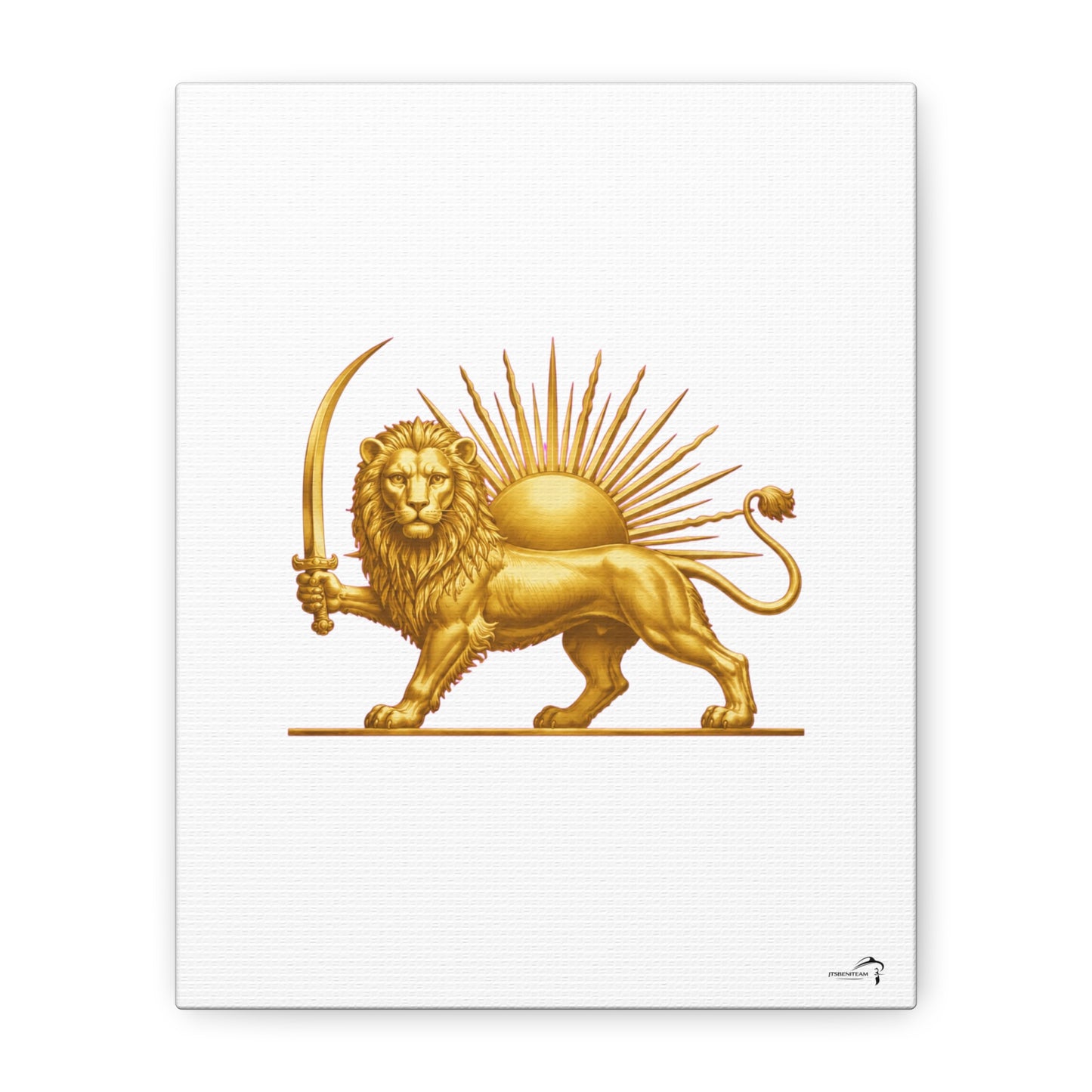 ItsBeniTeam™ Shir o Khorshid Heritage Canvas Wall Art | Premium Matte Stretched Canvas