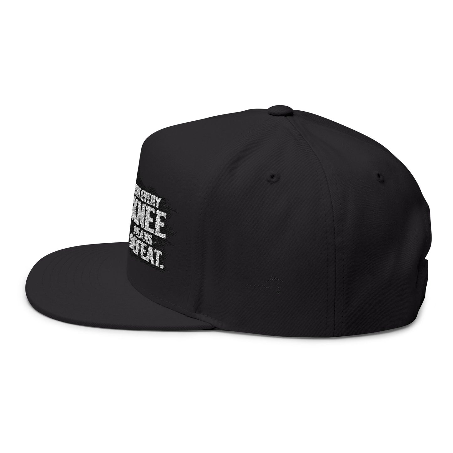 Not Every Knee Means Defeat | Embroidered Flat Bill Trucker Cap