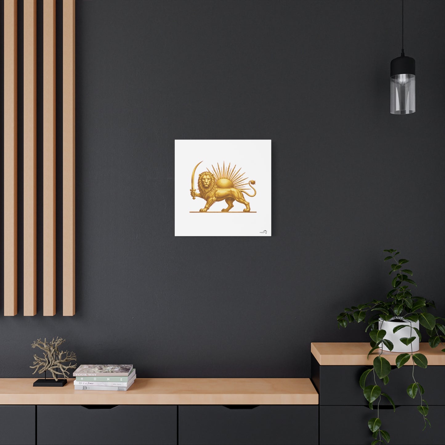 ItsBeniTeam™ Shir o Khorshid Heritage Canvas Wall Art | Premium Matte Stretched Canvas