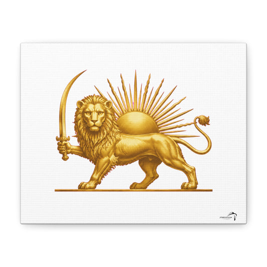 ItsBeniTeam™ Shir o Khorshid Heritage Canvas Wall Art | Premium Matte Stretched Canvas