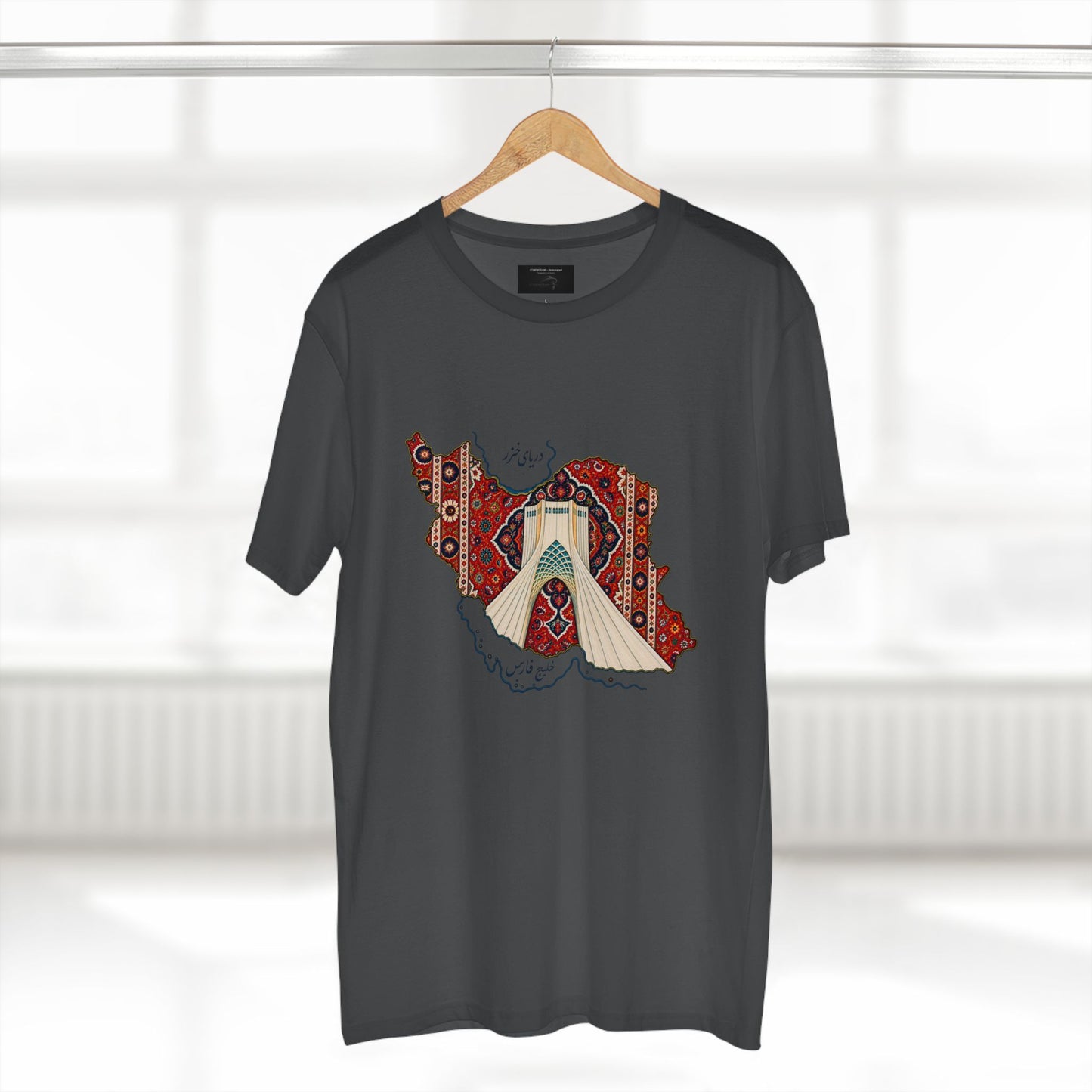 ItsBeniTeam™ | IRAN MAP | Persian Carpet & Azadi Tower | Premium Heritage T-Shirt