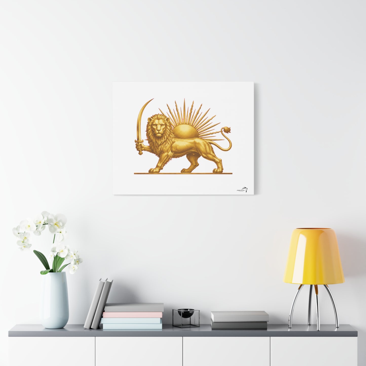 ItsBeniTeam™ Shir o Khorshid Heritage Canvas Wall Art | Premium Matte Stretched Canvas