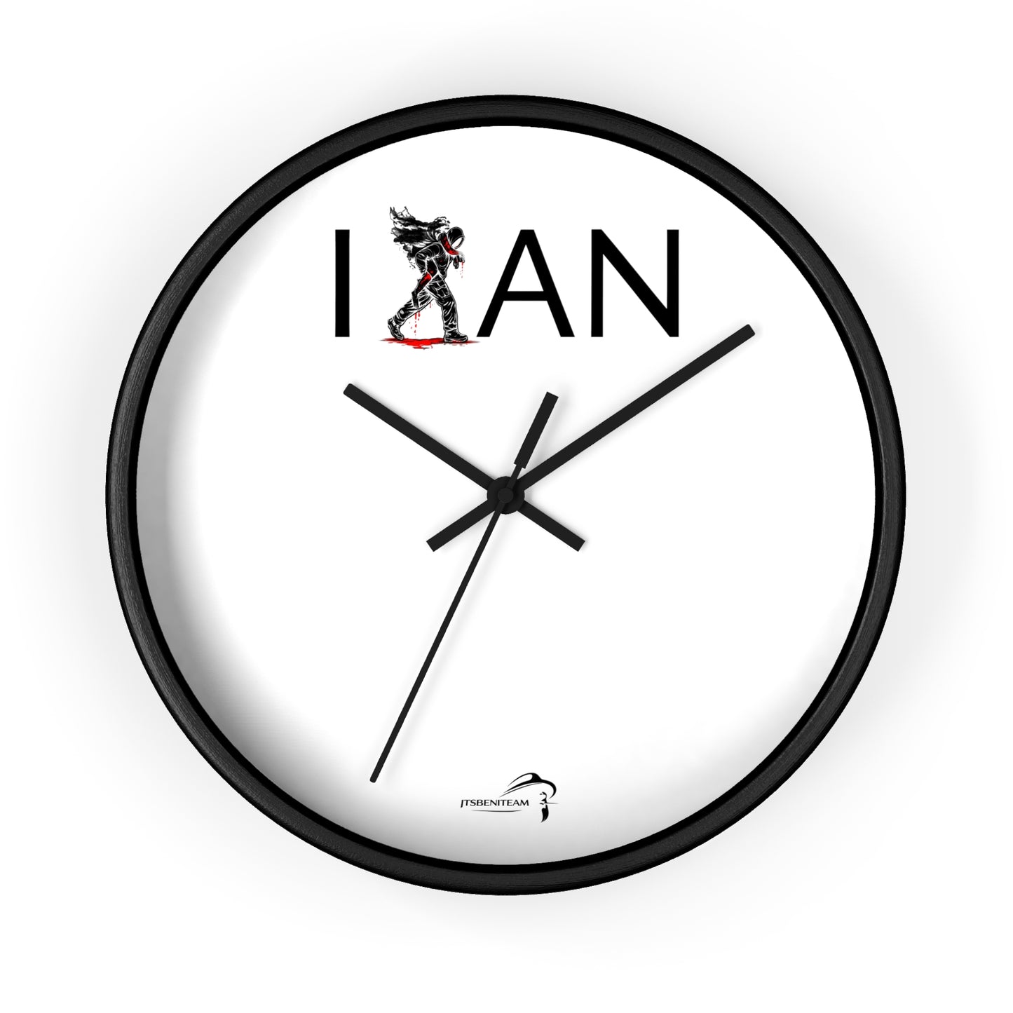 ItsBeniTeam™ | IAN – Time Carries Us Premium Wall Clock