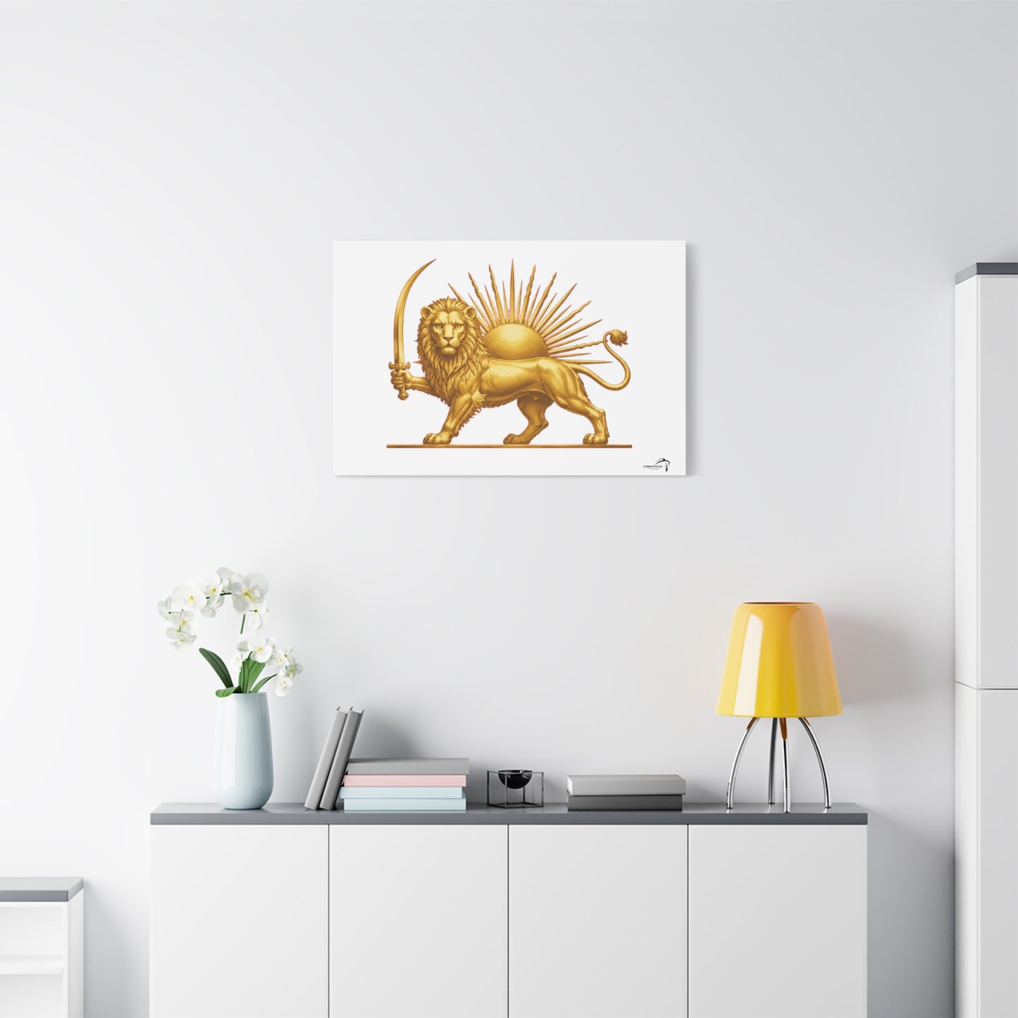 ItsBeniTeam™ Shir o Khorshid Heritage Canvas Wall Art | Premium Matte Stretched Canvas