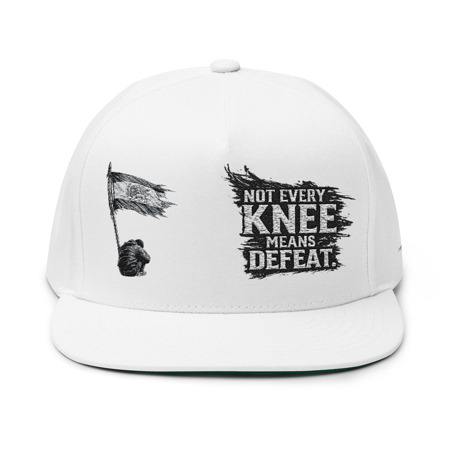 Not Every Knee Means Defeat | Embroidered Flat Bill Trucker Cap